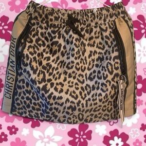 NWT/ RARE / DIOR Leopard Print Mini Skirt